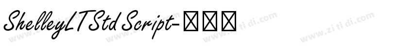 ShelleyLTStd Script字体转换